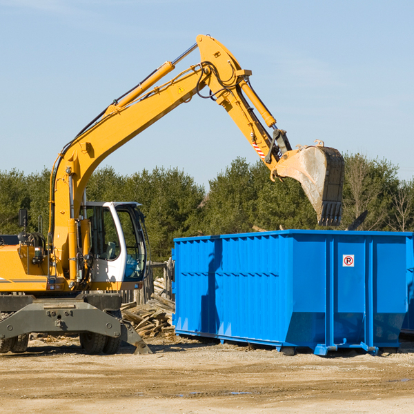 what kind of customer support is available for residential dumpster rentals in Falling Water